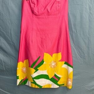 Lilly Pulitzer Pink Sundress Sweetheart Neckline Resort Wear